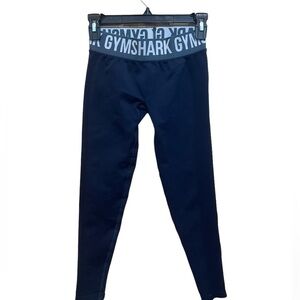 GymShark Flex Leggings. Navy blue size.Small
